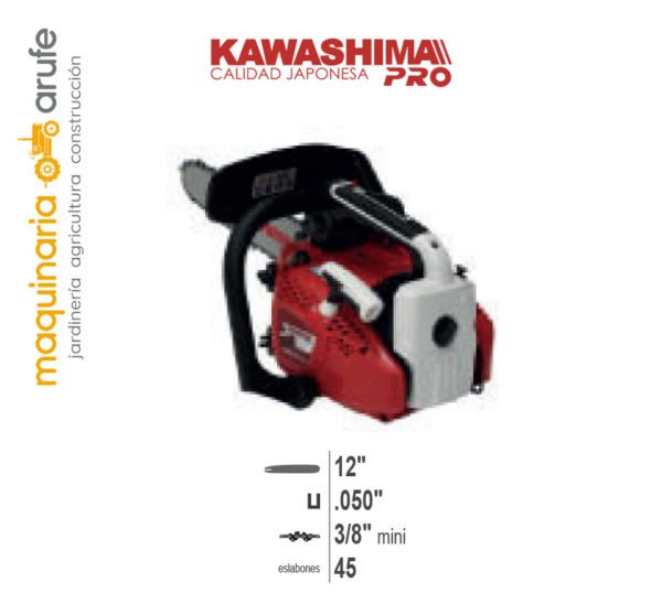 Motosierra Kawashima PRO - Modelo MK2512