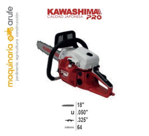 Motosierra Kawashima PRO - Modelo MK4918